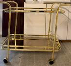 Goudkleurige bartrolley, Maison & Meubles, Tables | Dessertes, Enlèvement, Comme neuf