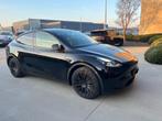 Tesla model Y met amper 14.500 km, Auto's, Automaat, Zwart, Zwart, Leder