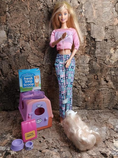 Barbie 'Kitty Fun Barbie' 2001, Kinderen en Baby's, Speelgoed | Poppen, Zo goed als nieuw, Barbie, Ophalen of Verzenden