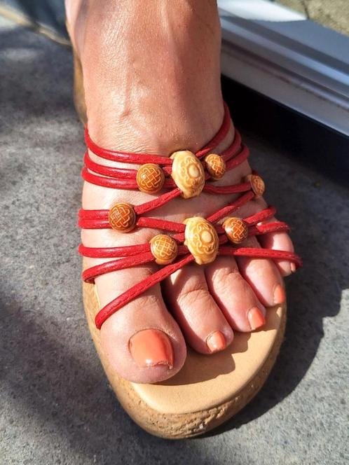 Sandales d'été rouge coloré femme, Vêtements | Femmes, Chaussures, Comme neuf, Sandales et Mûles, Rouge, Enlèvement ou Envoi