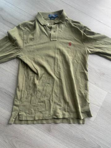 Titel: Polo Ralph Lauren olijfgroene polo lange mouw –maat m beschikbaar voor biedingen