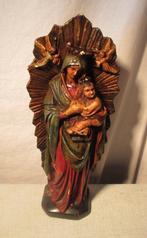 Belle statue ancienne de la Vierge Marie et de Jésus - 37 cm, Enlèvement ou Envoi