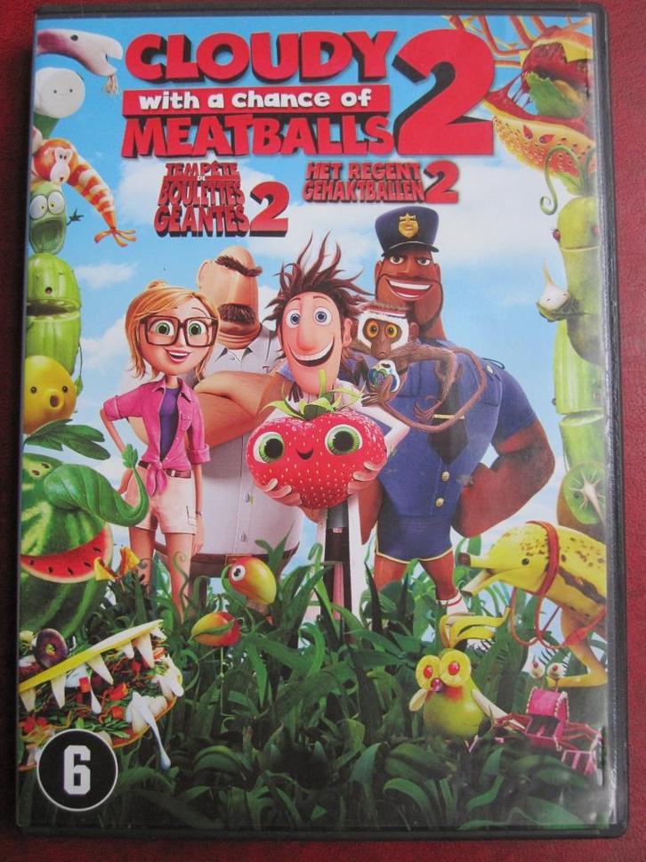 Het Regent Gehaktballen 2 (2013), Cd's en Dvd's, Dvd's | Tekenfilms en Animatie, Zo goed als nieuw, Amerikaans, Tekenfilm, Vanaf 6 jaar