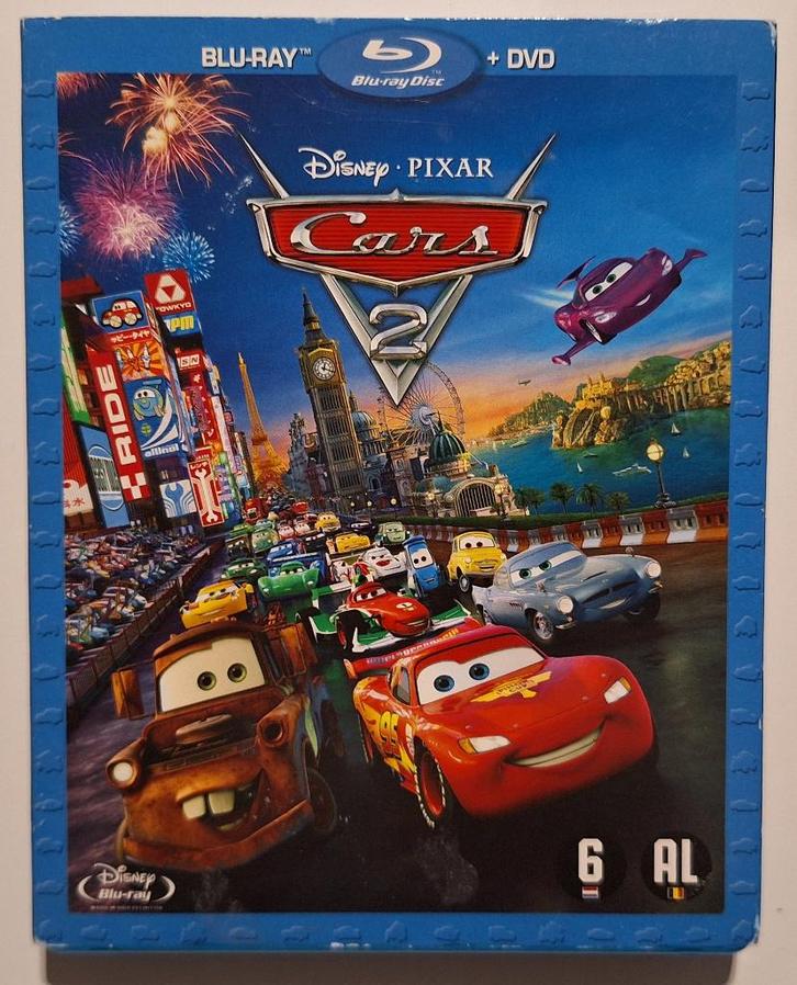 Blu-ray + DVD Disney: Cars 2, CD & DVD, Blu-ray, Comme neuf, Enfants et Jeunesse, Enlèvement ou Envoi