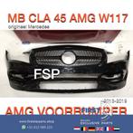 W117 CLA 45 AMG Facelift Voorbumper + diamond gril zwart ori, Pare-chocs, Avant, Utilisé, Enlèvement ou Envoi