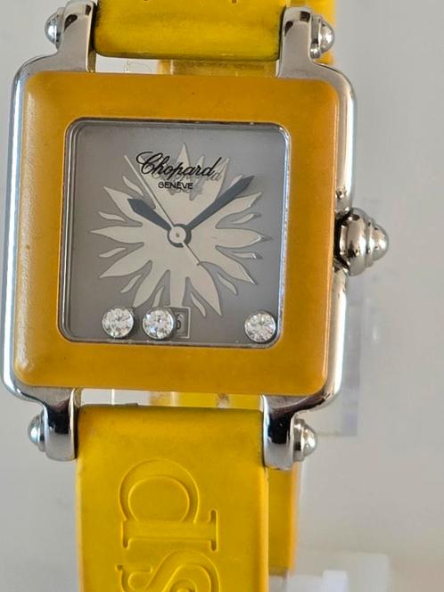 Chopard Be Happy Sport diamanten, Handtassen en Accessoires, Horloges | Antiek, Polshorloge, Overige merken, Staal, 1960 of later