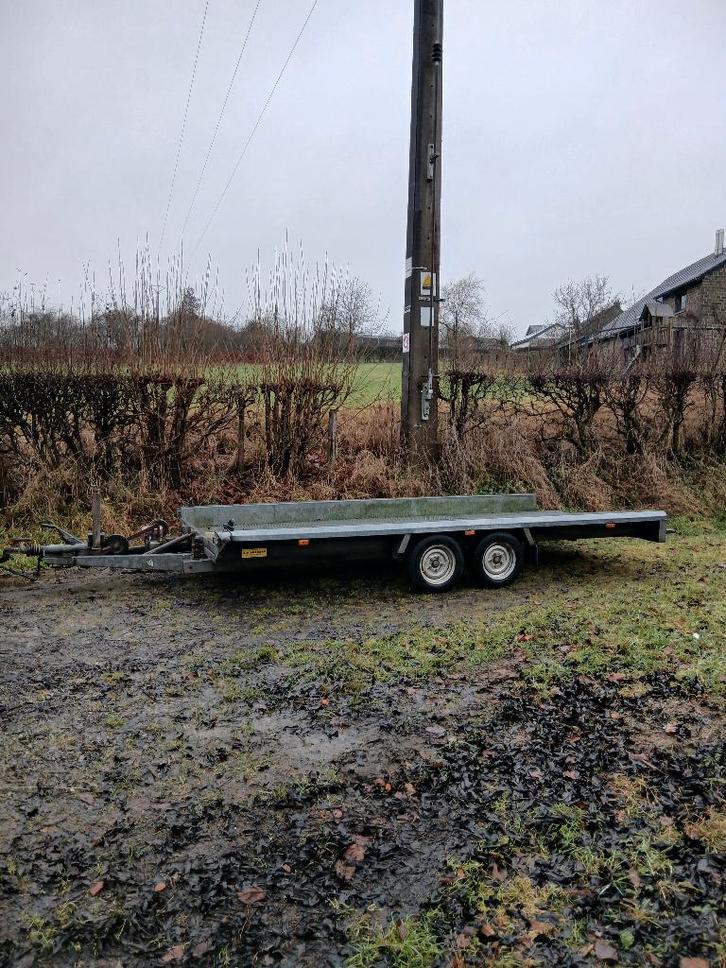 Remorque plateau porte voiture, Auto diversen, Aanhangers en Bagagewagens, Gebruikt, Ophalen