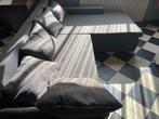 Hoekzetel met bed functie, Ophalen of Verzenden, Stof