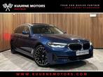 BMW 5 Serie 520 iA Touring Alu19"/Leder/Pano/Gps/Cam *1j gar, Auto's, Gebruikt, 4 cilinders, Blauw, USB