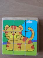 Blokjespuzzel 9 stukken, 6 verschillende plaatjes, Ophalen of Verzenden, Gebruikt, Overige typen