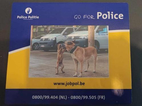tapis de souris police politie recrutement photo k9 canine, Collections, Objets militaires | Général, Gendarmerie, Enlèvement ou Envoi