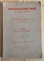 Trigonométrie rectiligne & sphérique A. Guion De Boek 1959, Livres, Science, Utilisé