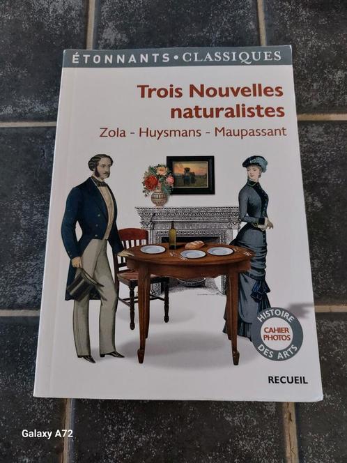 Trois nouvelles naturalistes de Zola - Huysmans - Maupassant, Livres, Littérature, Comme neuf, Enlèvement ou Envoi