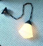Philips Phililite art deco hanglamp in vintage opaline, Ophalen, Gebruikt