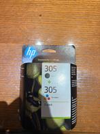 HP 305 originele drie-kleuren / zwarte inktcartridge, 2-pack, Computers en Software, Printerbenodigdheden, Ophalen, Cartridge