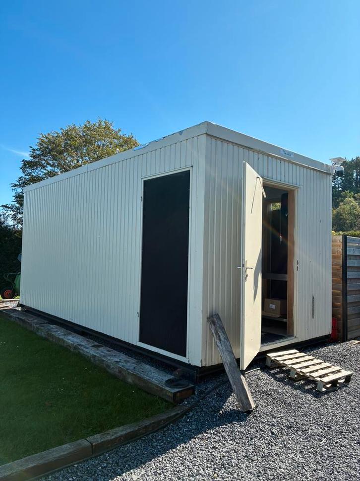 Kantoorcontainer + Horeca-apparatuur, Zakelijke goederen, Horeca | Meubilair en Inrichting, Gebruikt, Ophalen of Verzenden