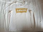 Levi's T-shirt in wit en goud, maat S, Kleding | Dames, Wit, Ophalen of Verzenden, Korte mouw, Maat 36 (S)
