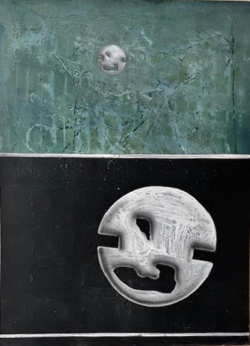 Jan Bollaert (Antw'p 1958) - UFO (origineel werk), Antiek en Kunst, Kunst | Schilderijen | Modern, Ophalen