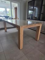 Vol eiken tafel Weba Amarillo incl pvc beschermlaag, Huis en Inrichting, Tafels | Salontafels, Ophalen, 100 tot 150 cm, Eikenhout