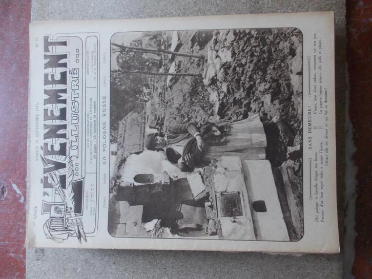 LOT TIJDSCHRIFTEN OORLOGSGEBEURTENIS 1915 WO1, Boeken, Geschiedenis | Nationaal, Gelezen, 20e eeuw of later, Ophalen of Verzenden