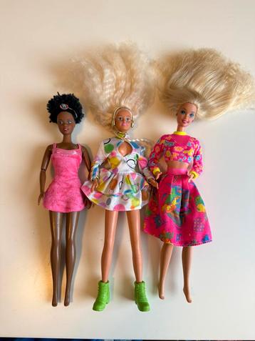 3x Vintage Poupées 1990s Barbie Sindy Mattel Hasbro beschikbaar voor biedingen