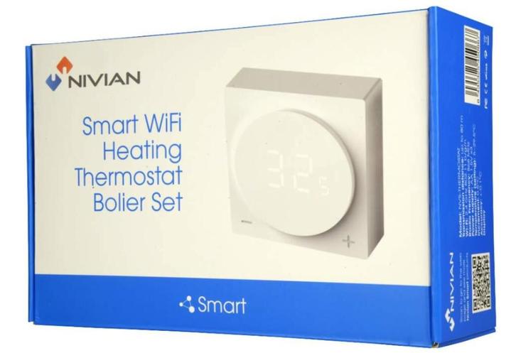 Slimme WiFi-thermostaat voor individuele boiler, Doe-het-zelf en Bouw, Thermostaten, Nieuw, Slimme thermostaat, Ophalen of Verzenden