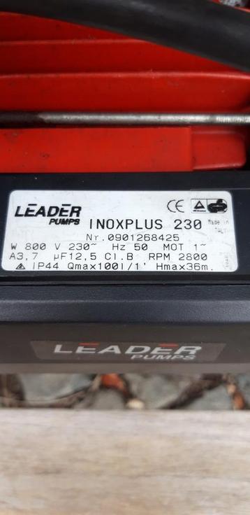 Leader inoxplus 230 beschikbaar voor biedingen