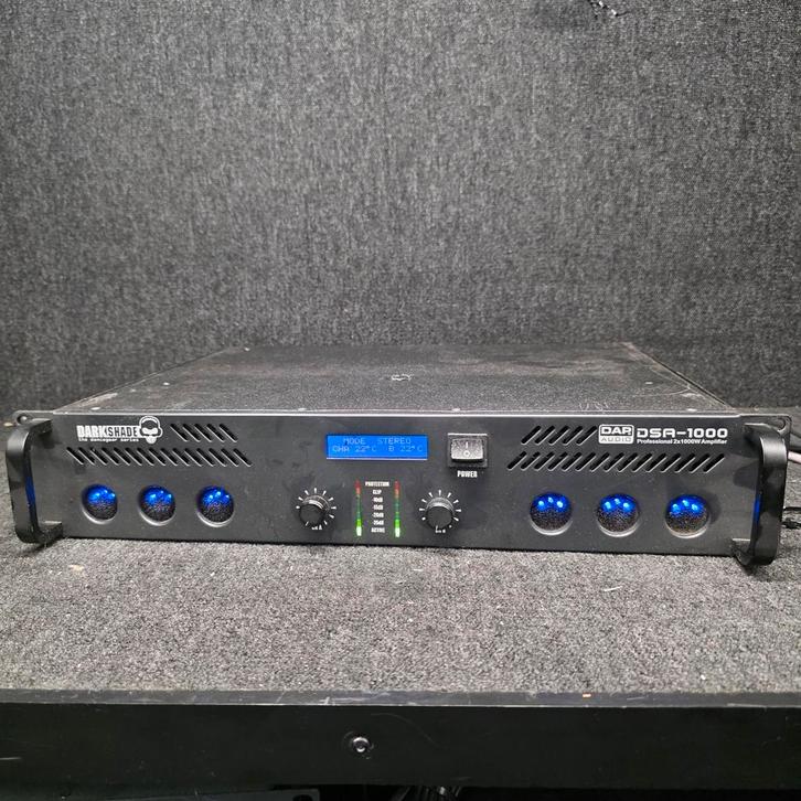 DAP DSA-1000   versterker   2 x 1000 watt, Audio, Tv en Foto, Luidsprekerboxen, Zo goed als nieuw, Ophalen of Verzenden