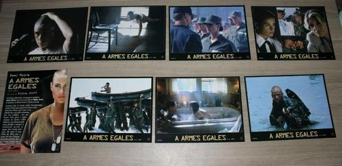 8 Foto's Lobby Cards G.I. Jane - Demi Moore, Verzamelen, Film en Tv, Gebruikt, Film, Foto of Kaart, Ophalen of Verzenden