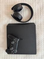 PS4 Slim + Wireless Headset – Like New, Ophalen of Verzenden, Zo goed als nieuw, Original
