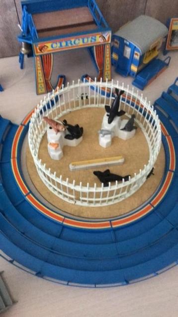 Vintage uitgebreid PlayMobile circus beschikbaar voor biedingen