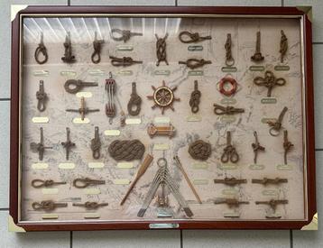 Nautisch diorama knopen & spissen   80 X 60 Cm beschikbaar voor biedingen