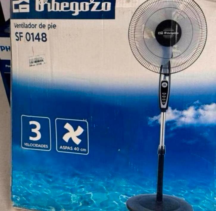 Orbegozo Staande ventilator, 3 snelheden NIEUW verstelbaar, Elektronische apparatuur, Ventilatoren, Nieuw, Vloerventilator, Ophalen of Verzenden