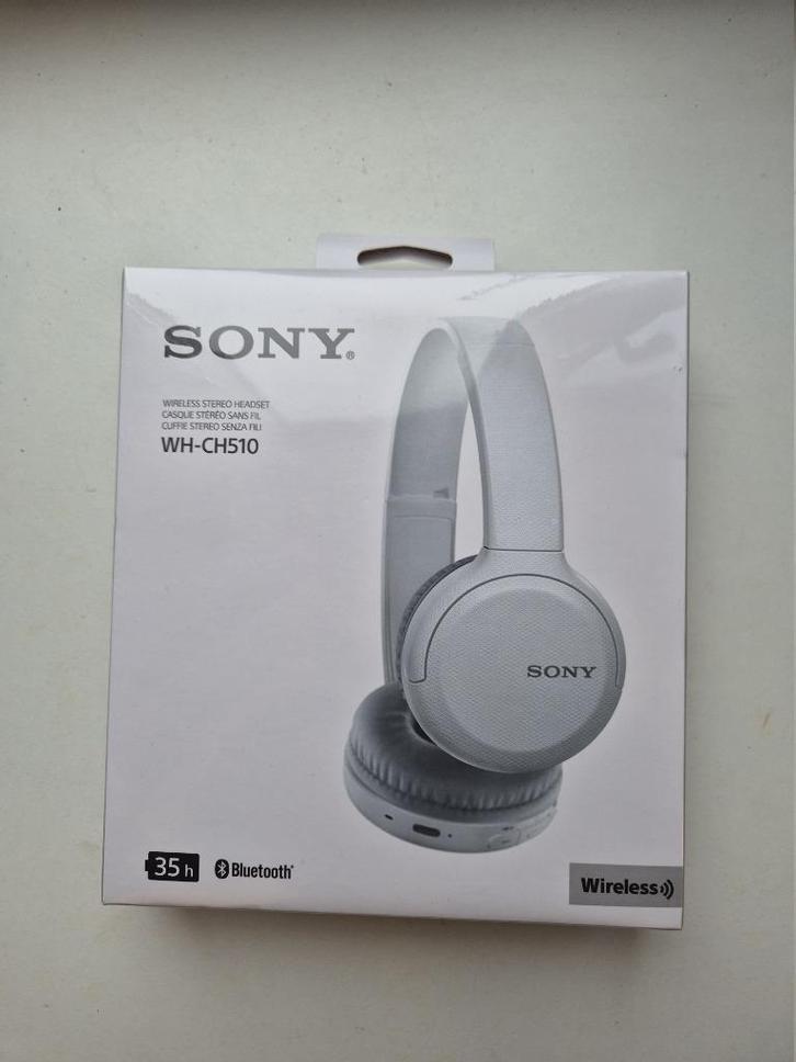 Nieuwe Sony WH-CH510 Bluetooth koptelefoon, Audio, Tv en Foto, Hoofdtelefoons, Nieuw, Op oor (supra aural), Sony, Draadloos, Bluetooth