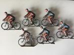 6 anciens pilotes cyclistes miniatures en métal, Antiquités & Art, Enlèvement ou Envoi