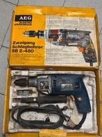 AEG boormachine, Gebruikt, Klopboormechanisme, 400 tot 600 watt, Ophalen