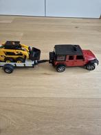 Bruder Jeep Wrangler met aanhanger en heftruck, Enlèvement, Comme neuf