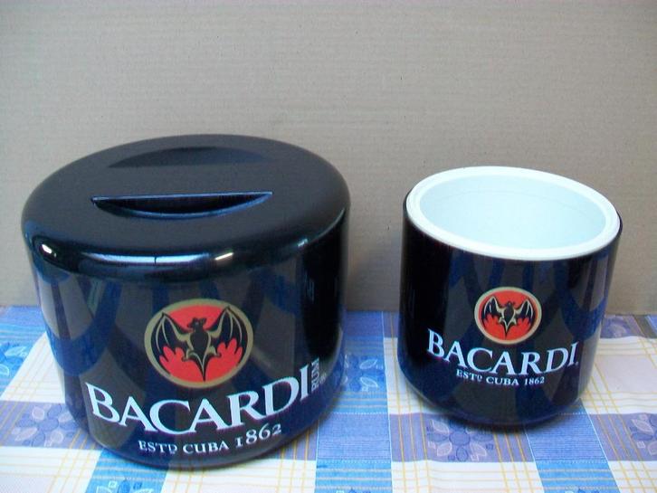 Bacardi Rum Cola - Cuba - ijsemmer - Retro Vintage, Verzamelen, Merken en Reclamevoorwerpen, Gebruikt, Gebruiksvoorwerp, Ophalen of Verzenden