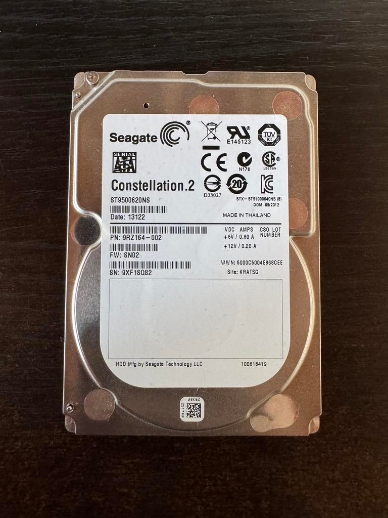 Seagate SATA 500Gb, Intern, Gebruikt, 500Gb, Ophalen of Verzenden