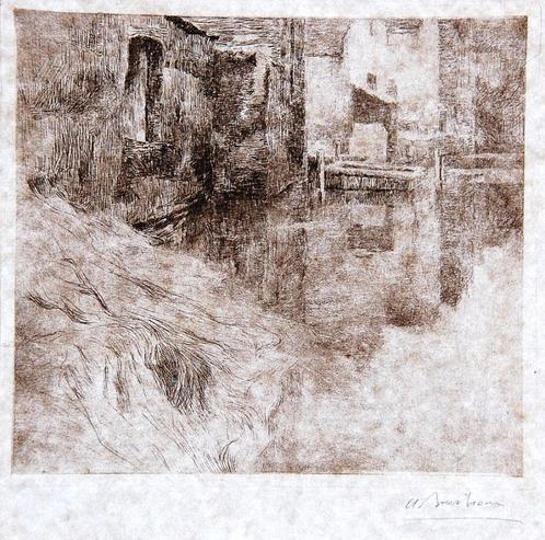 1904 - Albert BAERTSOEN - De Rivier, Antiek en Kunst, Kunst | Etsen en Gravures, Ophalen