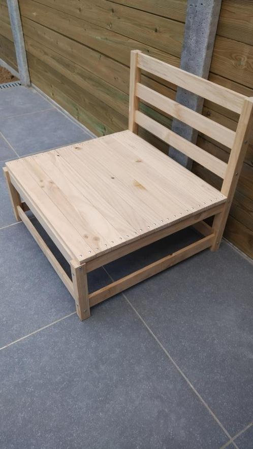 Loungebank in hout, Tuin en Terras, Tuinbanken, Hout, Ophalen
