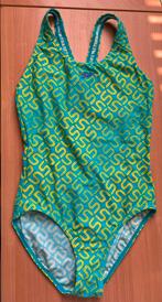 Badpak Speedo turqoise/geel - maat 176 (16 jaar), Kinderen en Baby's, Kinderkleding | Kinder-zwemkleding, Meisje, Badpak, Ophalen of Verzenden
