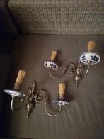 Wandlampen met Delfts Blauw, Antiek en Kunst, Antiek | Keramiek en Aardewerk, Ophalen