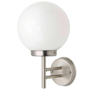 Brilliant Aalborg – Buitenwandlamp – modern - inox/glas beschikbaar voor biedingen