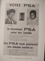 PARTI SOLIDAIRE AFRICAIN au Congo Belge livre, Envoi, 20e siècle ou après, Utilisé, COLLECTIF