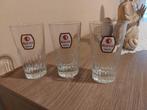 3 Bierglazen / Gueuze Belle-Vue, Verzamelen, Verzenden, Zo goed als nieuw, Bierglas