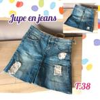 Jupe en jeans pour femme-T.38, Taille 38/40 (M), Bleu, Porté, Enlèvement ou Envoi