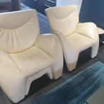 Paire de fauteuils leolux, Maison & Meubles, Fauteuils, 75 à 100 cm, Design, Enlèvement, Utilisé