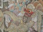 Peinture « Grande fête » Bali sur toile, Antiquités & Art, Art | Art non-occidental, Enlèvement