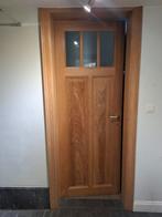 Eiken deur + omlijsting, Doe-het-zelf en Bouw, Ophalen, Gebruikt